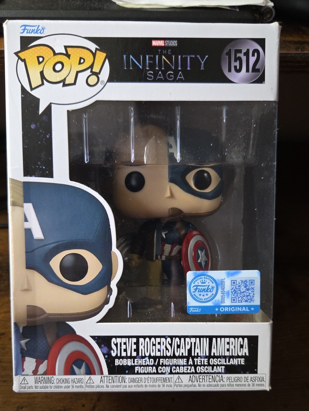 Funko Pop! Marvel The Infinity Saga: Steve Rogers / Captain America #1512
